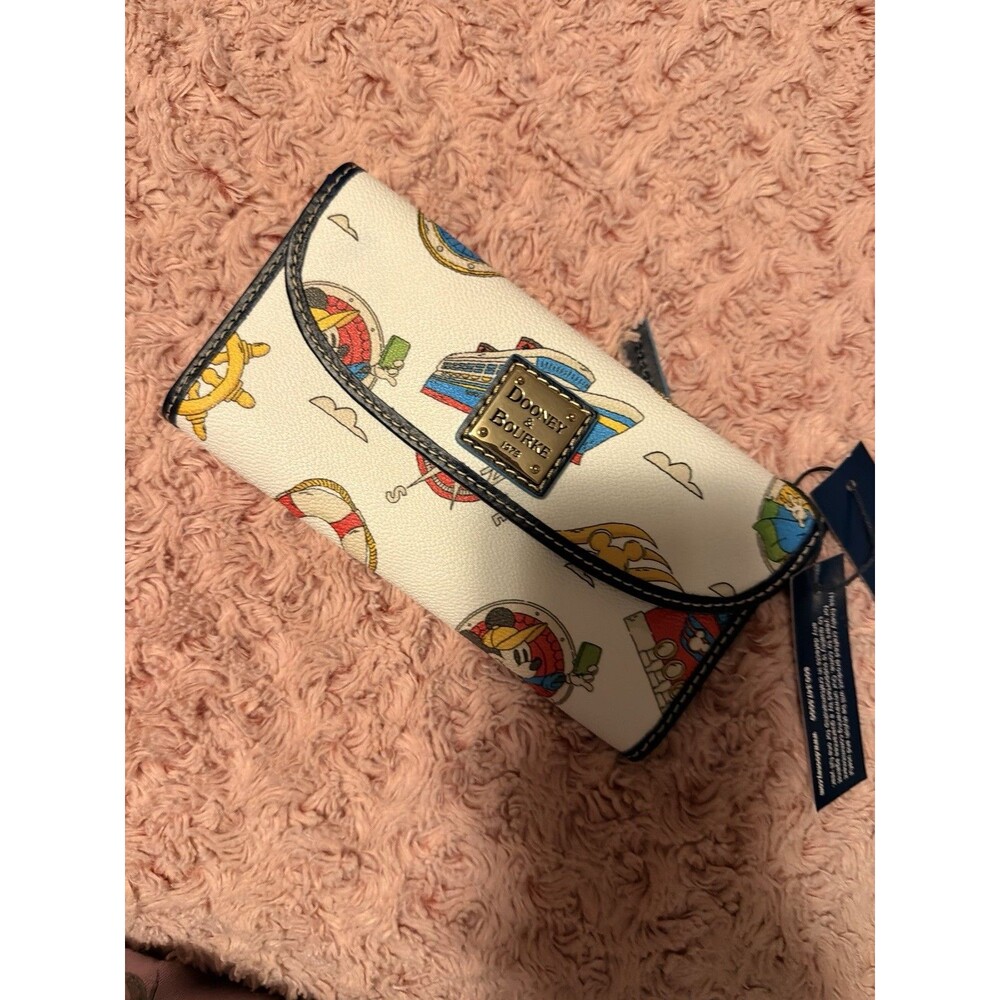 Disney Cruise Line purse DCL Dooney & Bourke Wallet White Mickey Minnie NWT